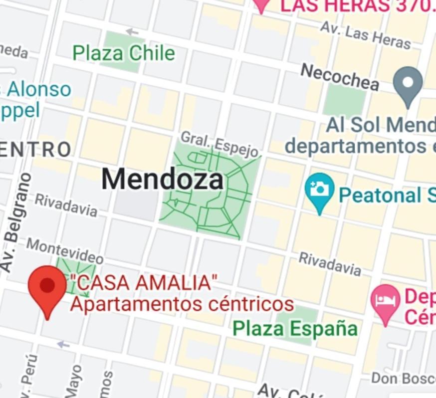 "Casa Amalia Apartamentos" Plaza Italia Y Av Aristides A 50Mts, Lugar Con Jardin ميندوزا المظهر الخارجي الصورة